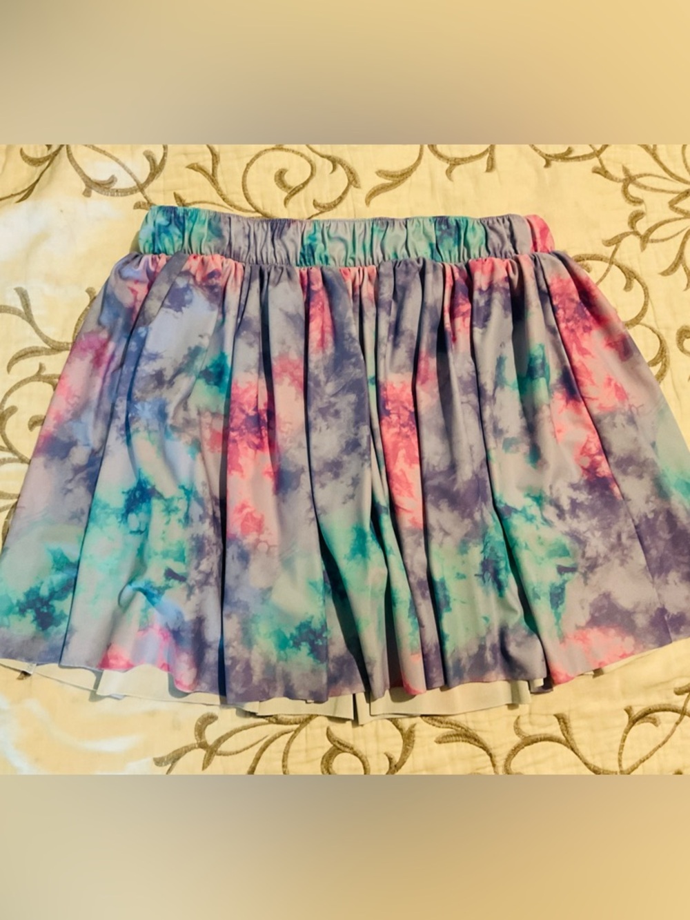 OshKosh B'gosh Pastel Tie-Dye Circle Skirt - Blue, Pink & Green and Pink skort